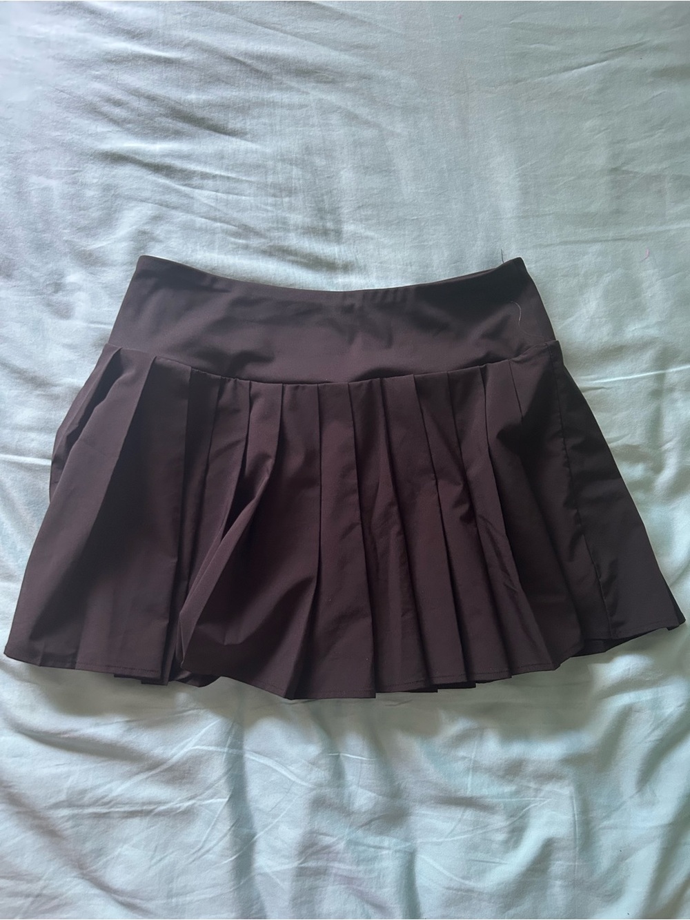 Sincerely Jules Brown Pleated Skater Skirt black